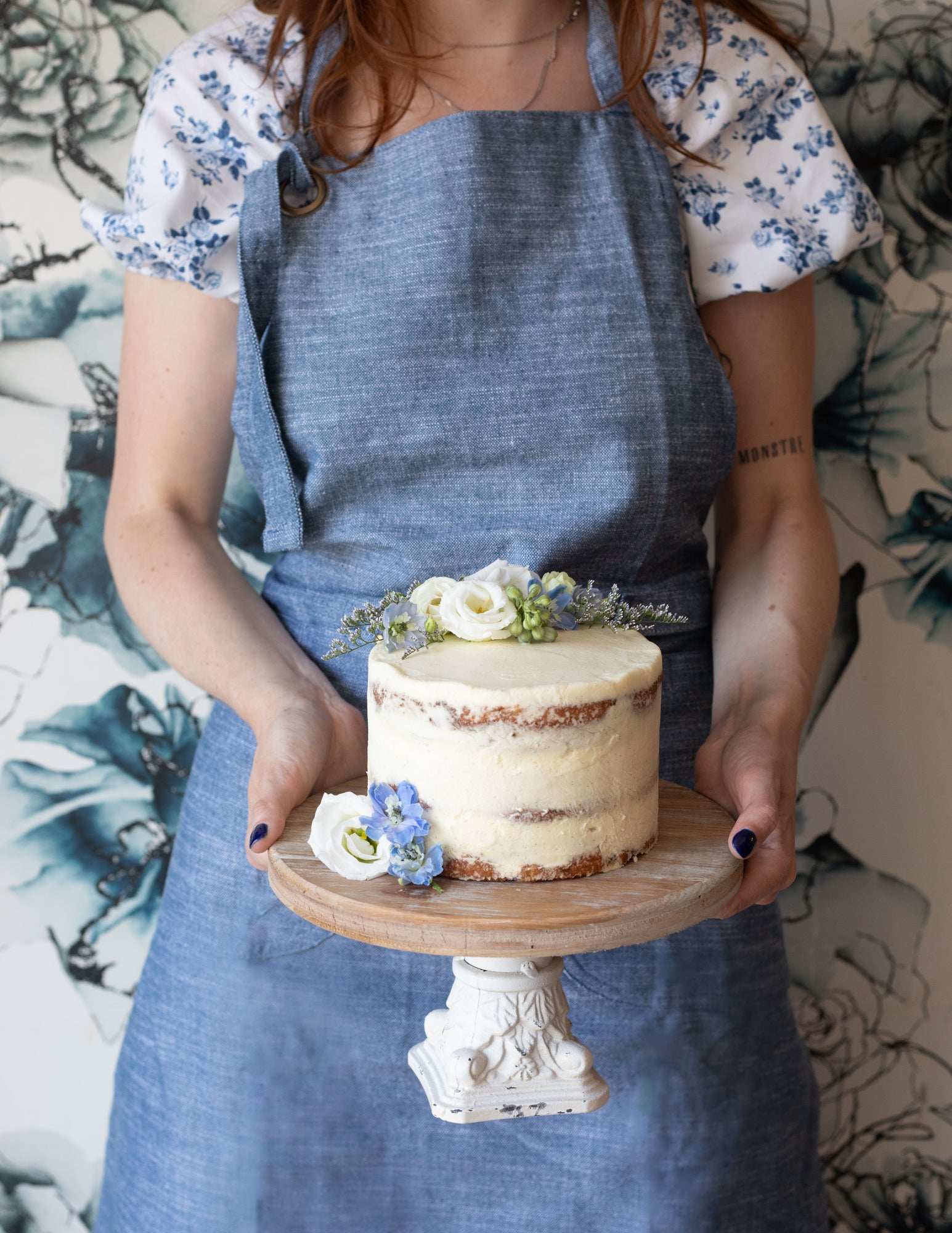 {KAF home x maman} chambray baker's apron Maman Retail &