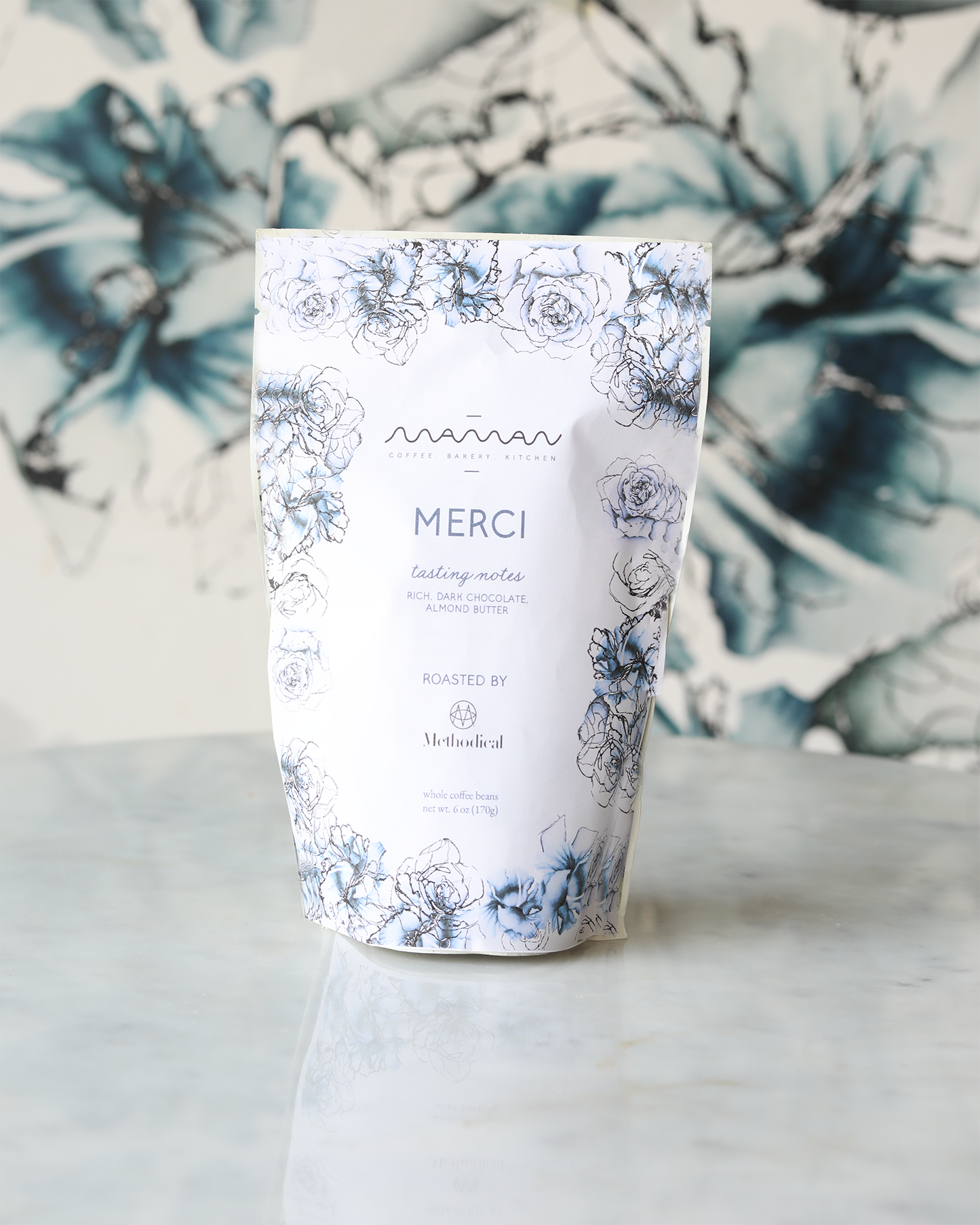 granos de café merci por café de salón