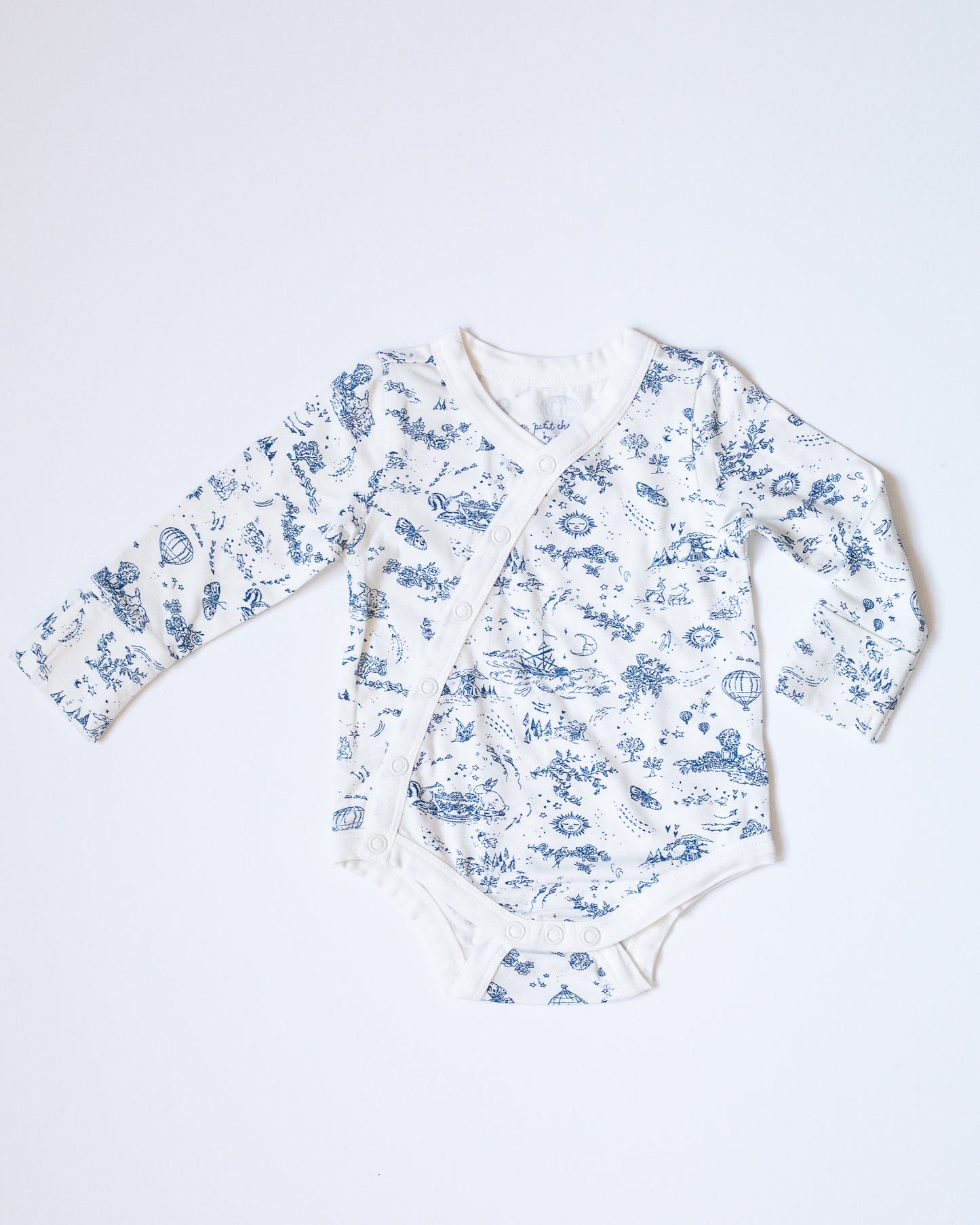 the jannie wrap bodysuit {storytime toile}