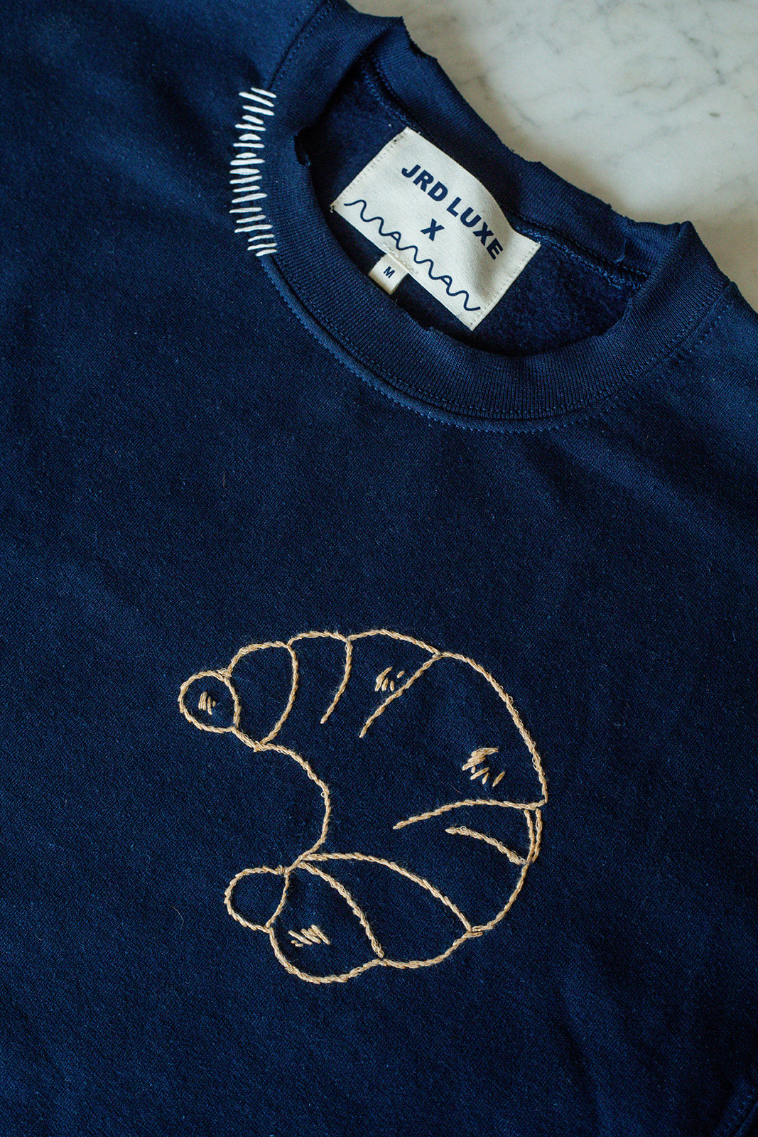{JRD x maman} embroidered croissant sweatshirt