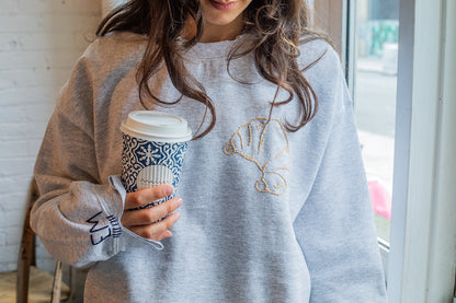 {JRD x maman} embroidered croissant sweatshirt