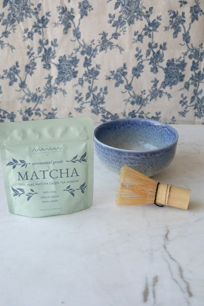 ceremonial matcha set with bowl & whisk