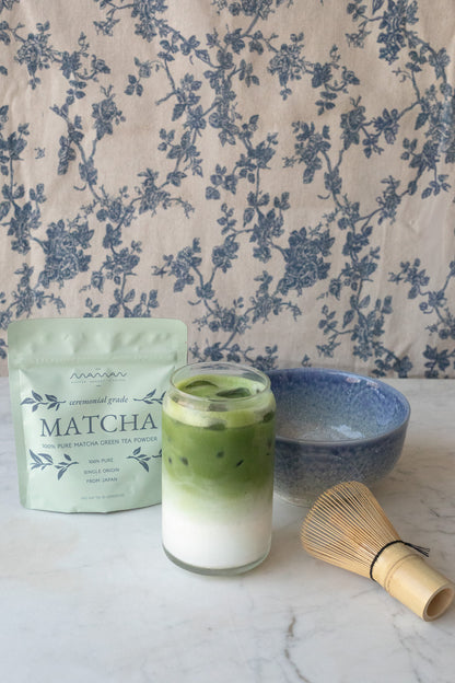 ceremonial matcha set with bowl & whisk