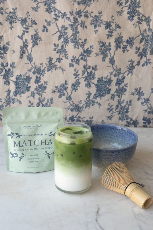 ceremonial matcha set with bowl & whisk