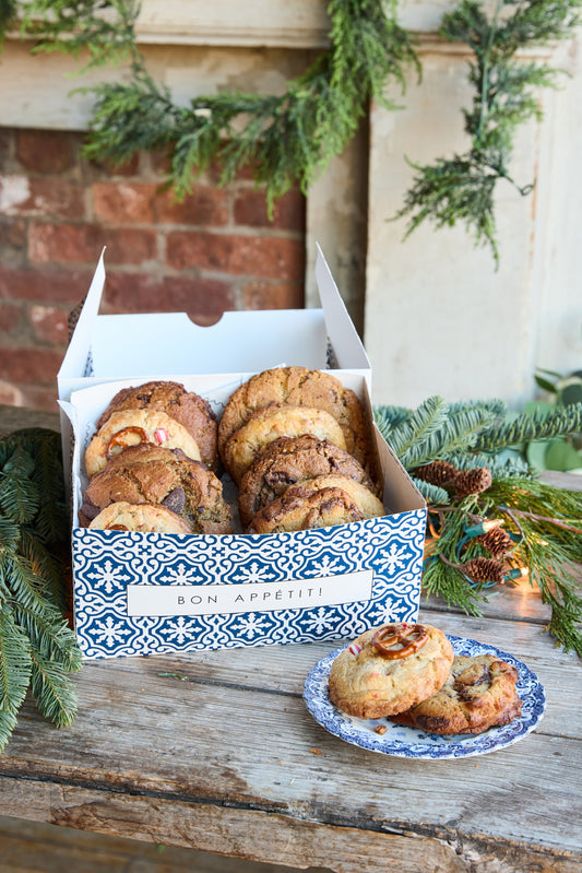 caja de regalo de galletas de invierno