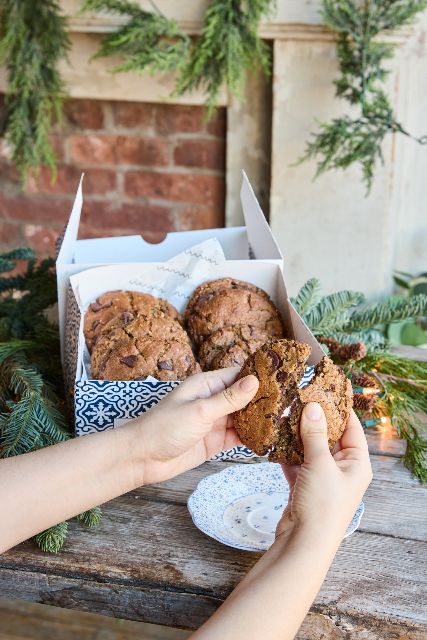 winter cookie gift box