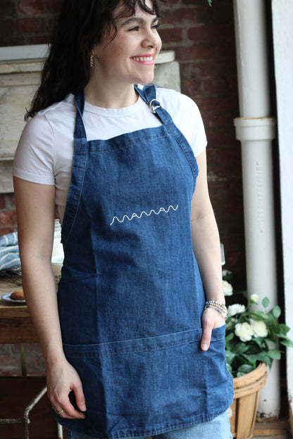maman denim apron