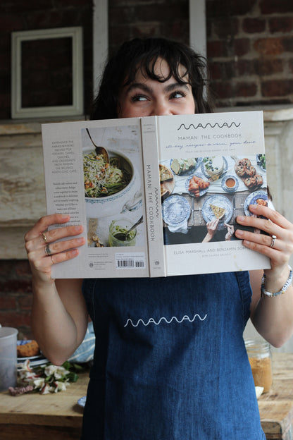 maman denim apron