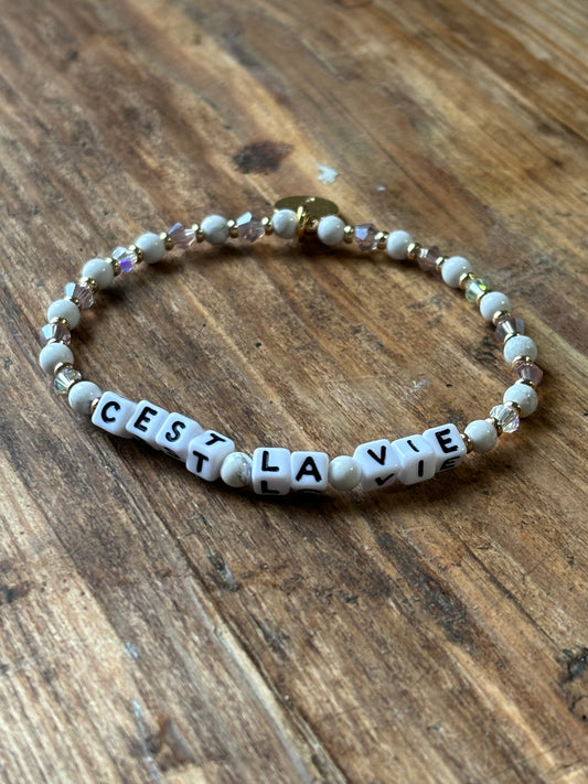 'cest la vie" {little words project bracelet}