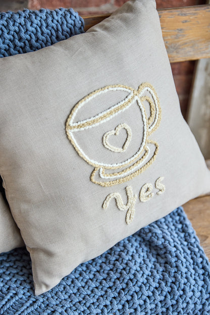 "coffee lovers" pillow