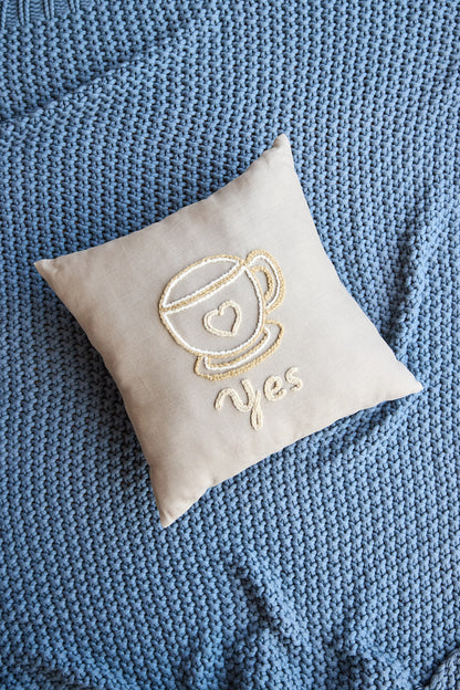 "coffee lovers" pillow