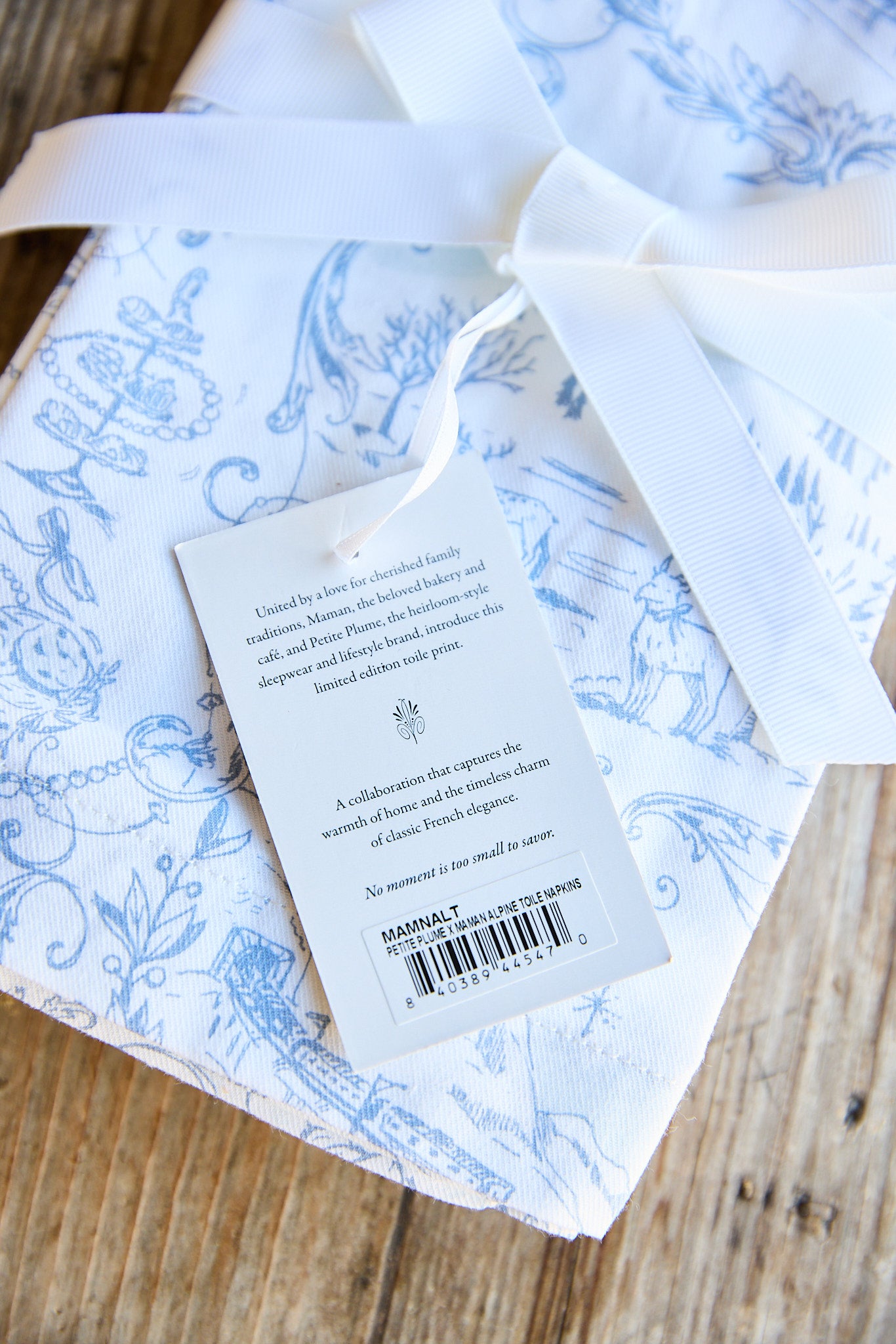 {maman x petite plume} alpine toile tea towel