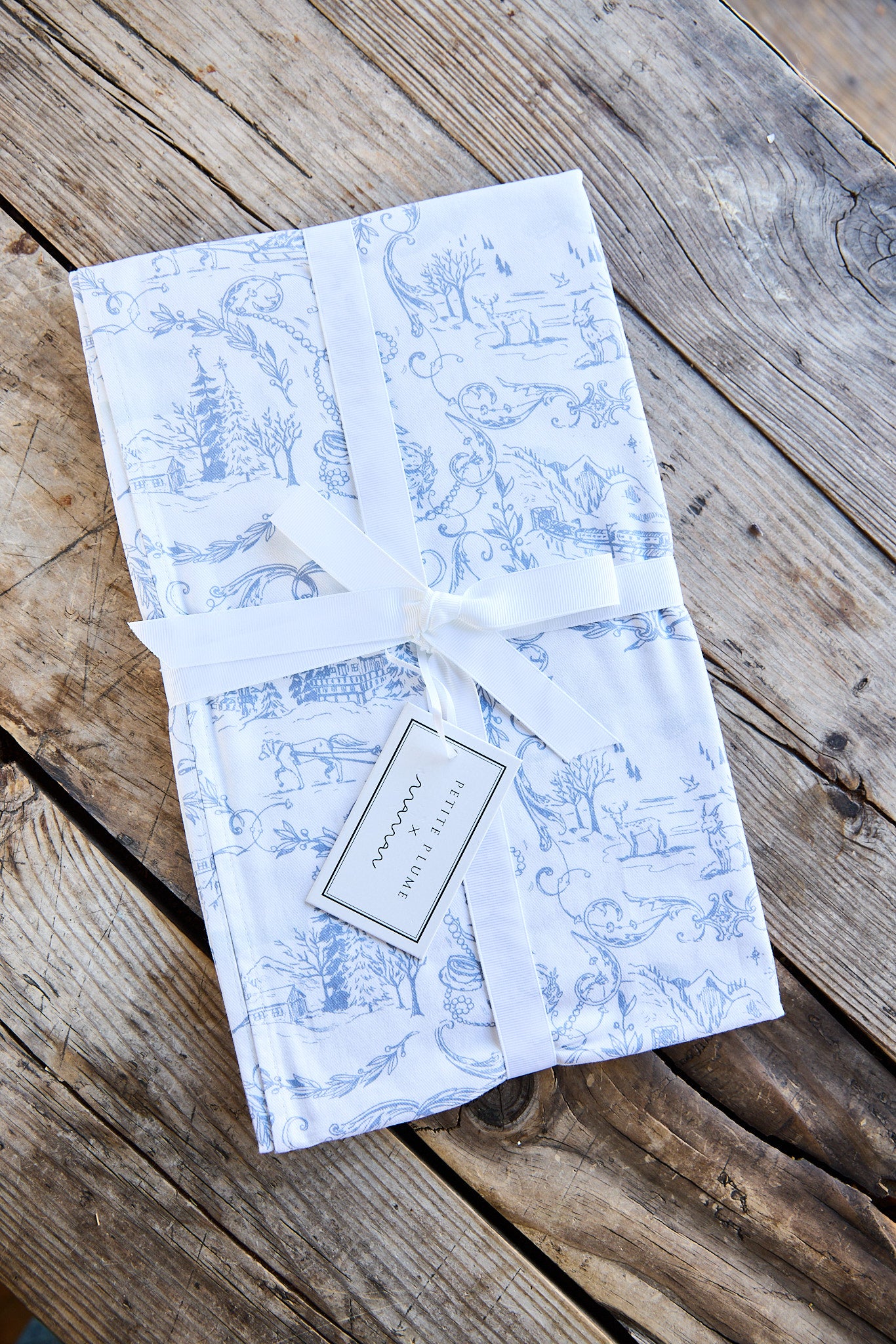 {maman x petite plume} alpine toile tea towel