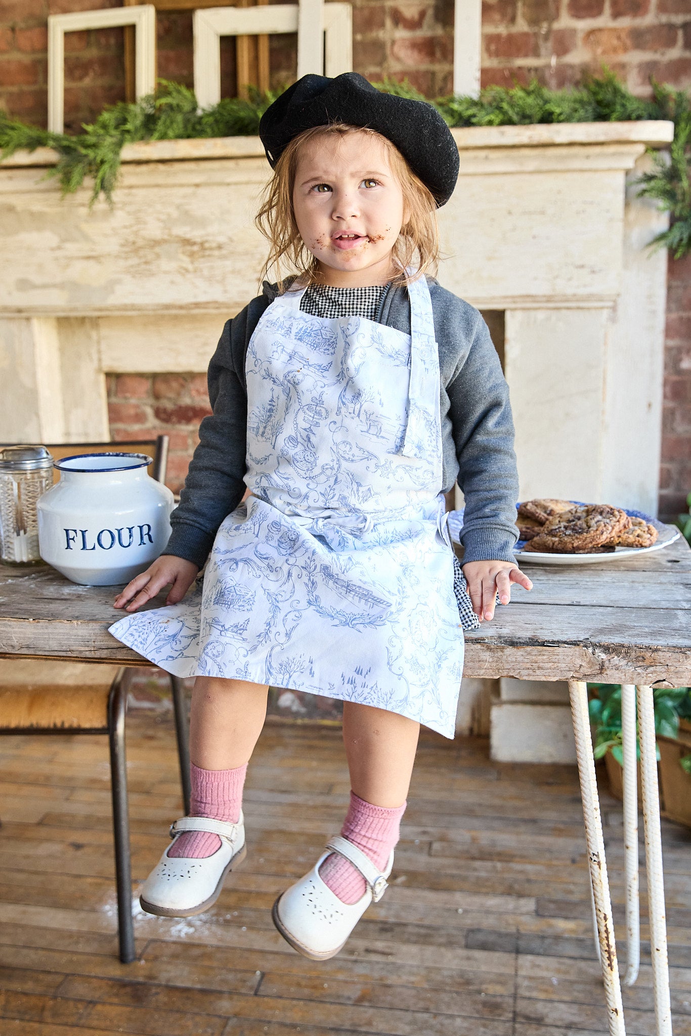 {petite plume x maman} alpine toile kid's apron