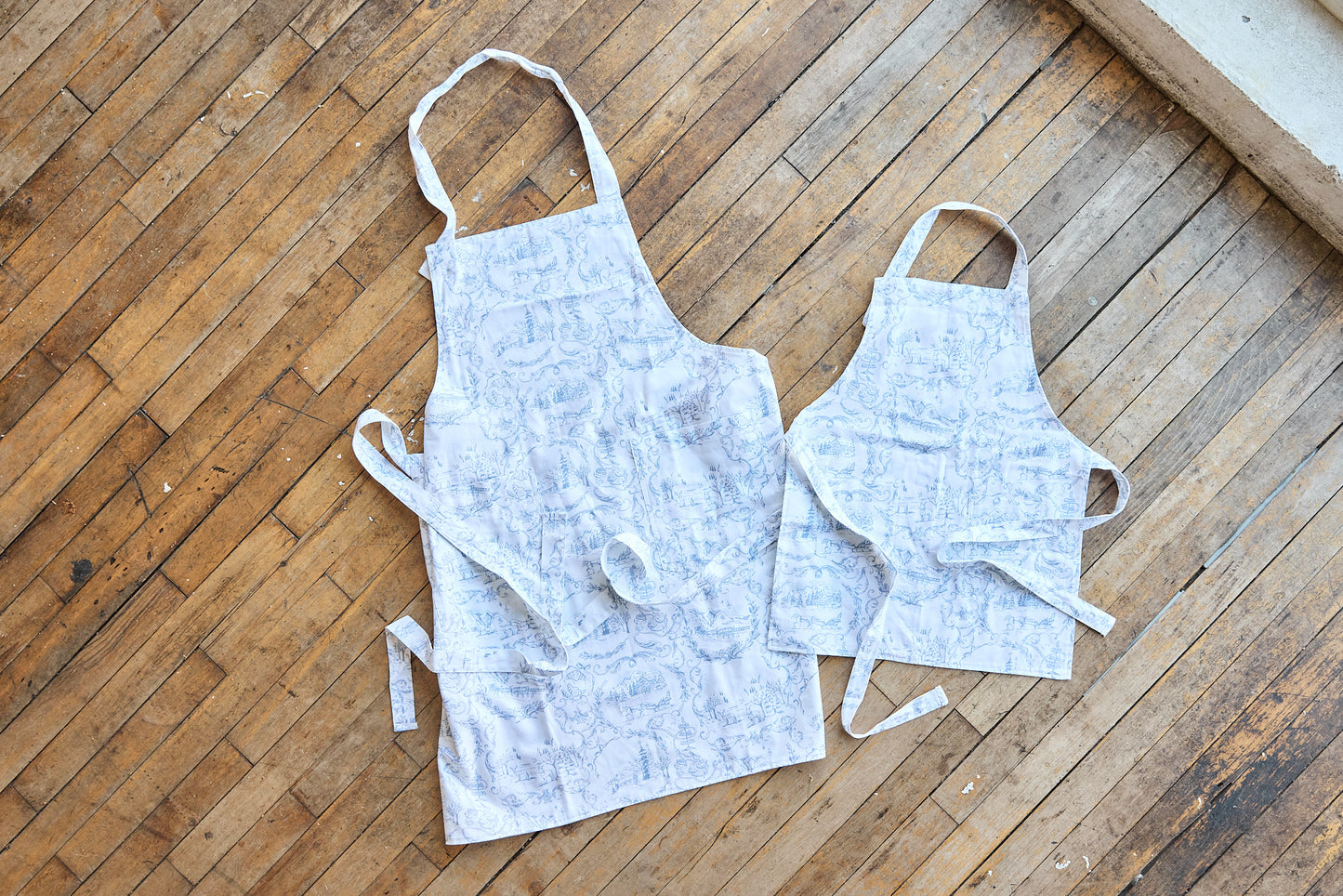 {maman x petite plume} 'maman et moi' apron set