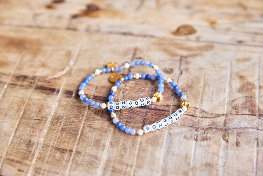 'bonjour' {little words project bracelet}
