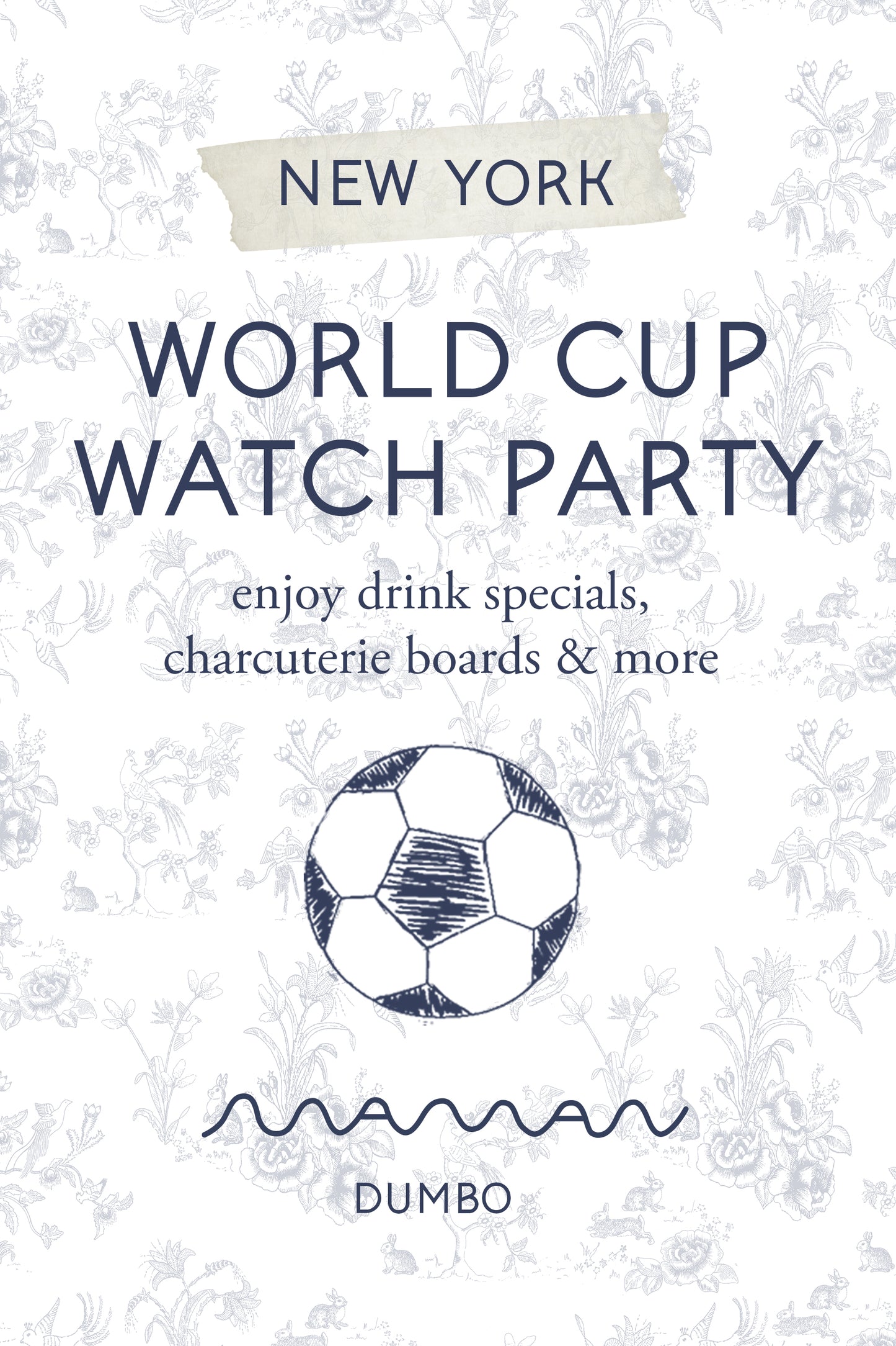 world cup watch party at maman dumbo 7/19 3pm