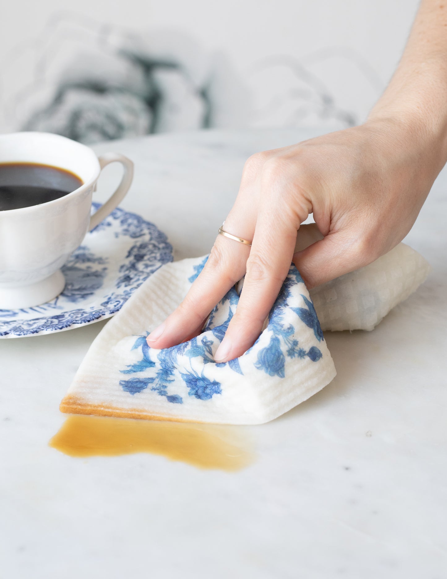 {KAF home x maman} blue & white swedish dishcloths