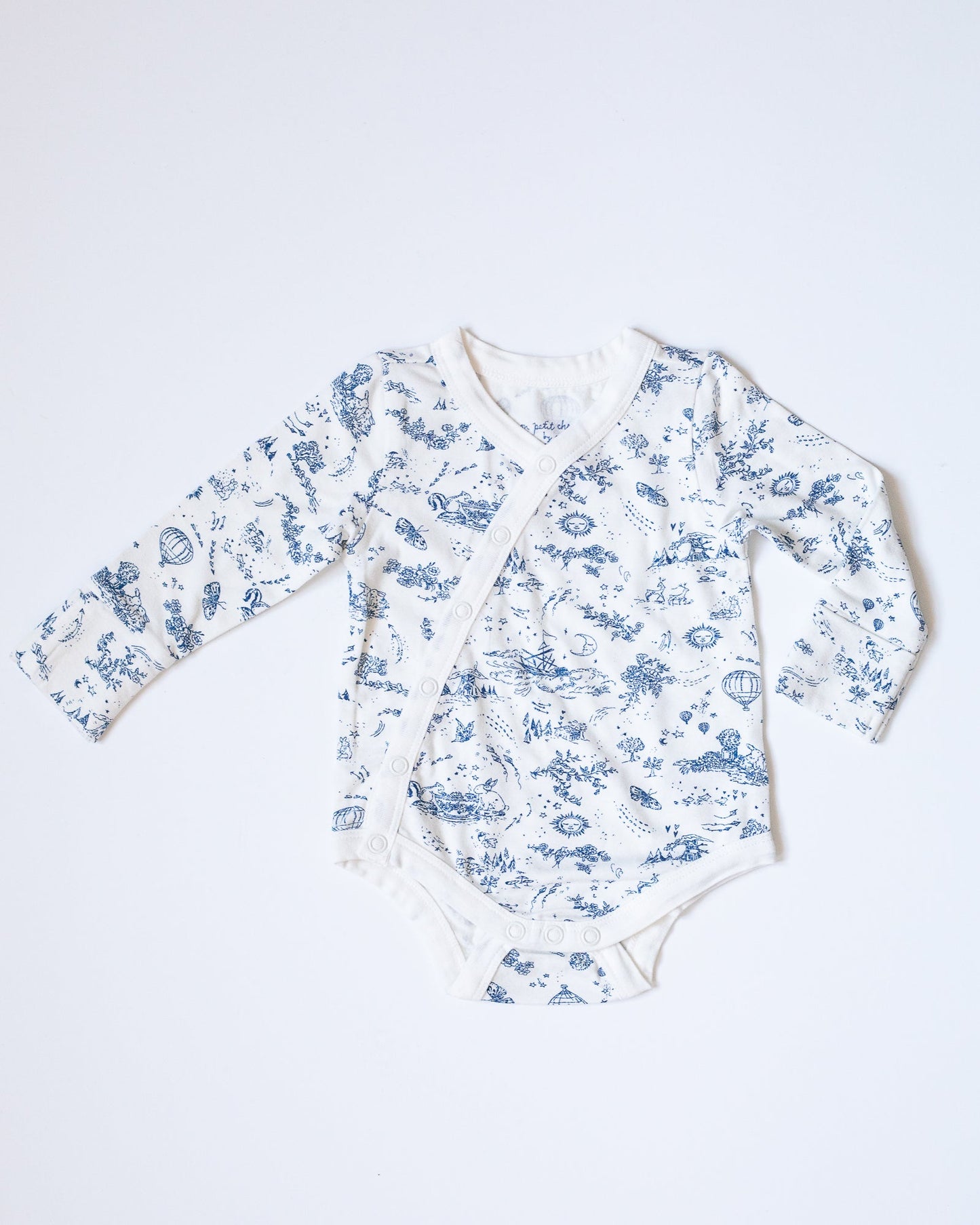 the jannie wrap bodysuit {storytime toile}
