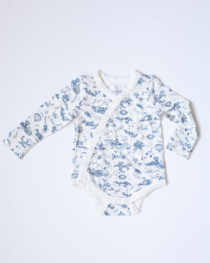 the jannie wrap bodysuit {storytime toile}