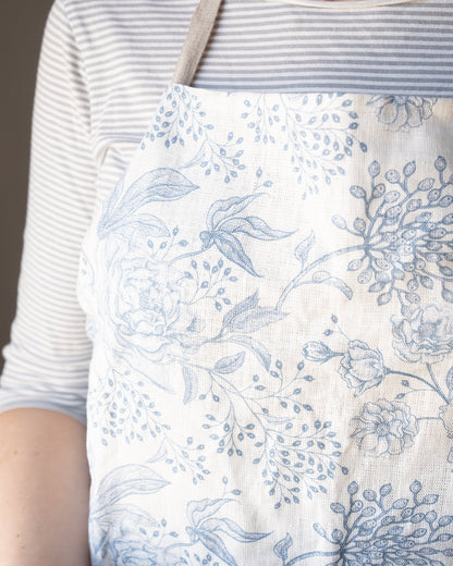 vintage floral-inspired apron