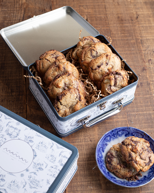 maman lunch box cookie tin