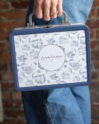 maman lunch box cookie tin